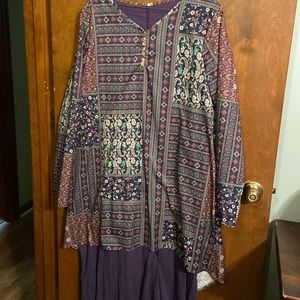 2 layer maxi dress size X-LARGE